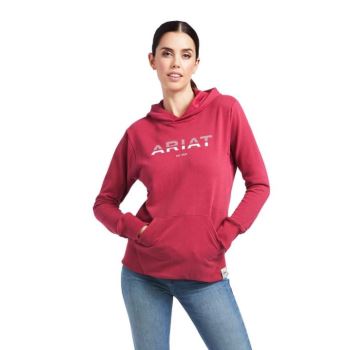 Ariat 3D Logo 2.0 Hoodie Rdeče | CrnrRooX