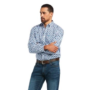 Ariat Abraham Classic Fit Shirt Bele | YOpwxIZ6