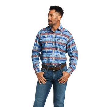 Ariat Amir Classic Fit Shirt Modre | jXoeQbQf