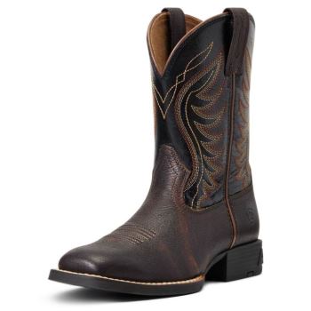 Ariat Amos Western Boot Rdeče Rjave | PJ2Ct8Qe