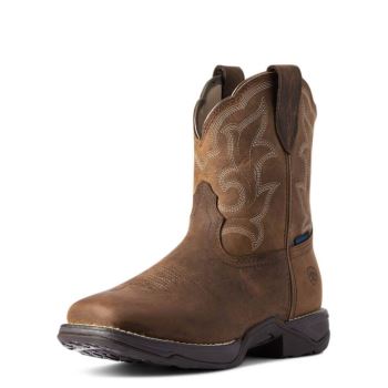 Ariat Anthem Shortie II Waterproof Western Boot Rjave | IDmlQQKN