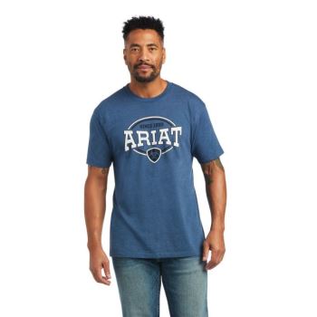 Ariat Ariat 93 Shield T-Shirt Modre | E6p41sIQ