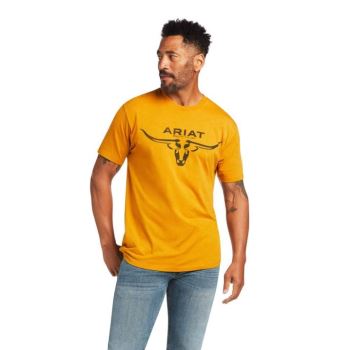 Ariat Ariat Bred in the USA T-Shirt Buckthorn Heather | A9c0hdXT