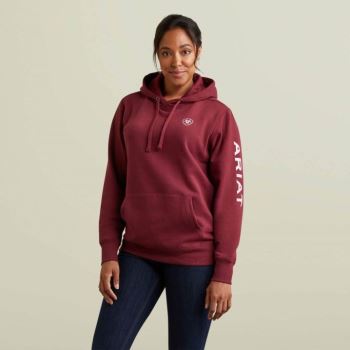 Ariat Ariat Logo Hoodie Zinfandel | AVsw8M39