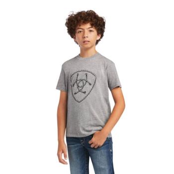 Ariat Ariat Rope Shield T-Shirt Athletic Heather | OXpRSksL