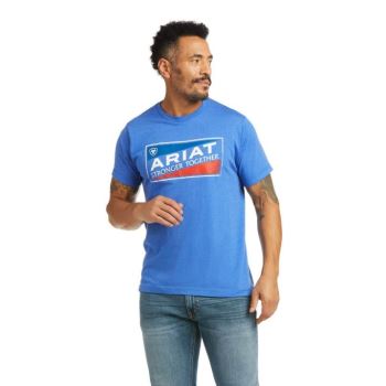 Ariat Ariat Stronger Together T-Shirt Kraljevsko Modra | J2BdBjTh