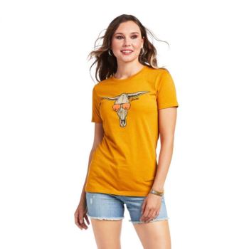 Ariat Ariat Sunglass Skull T-Shirt Buckhorn Heather | TnFh1KR2