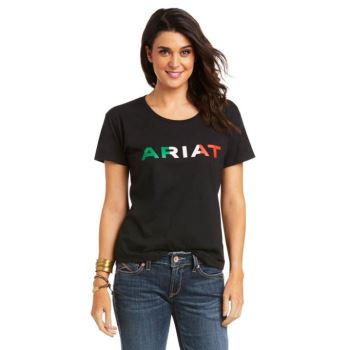 Ariat Ariat Viva Mexico T-Shirt Črne | 9TcIGGLh