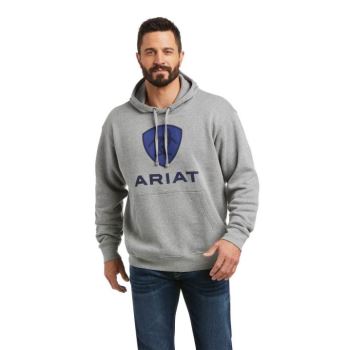 Ariat Basic Hoodie Sweatshirt Med Heather Raised Cobalt Shie | vt0v4pMG