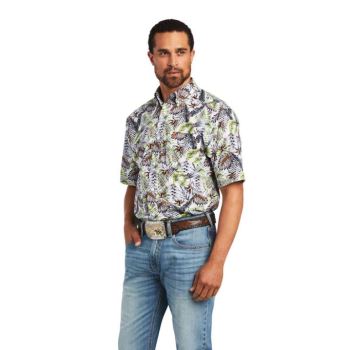 Ariat Blaine Classic Fit Shirt Bele | KhknCFmi