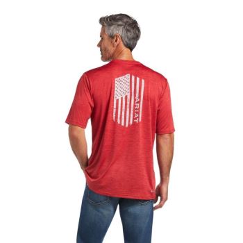 Ariat Charger Vertical Flag Tee Scooter | FLTwrYdw