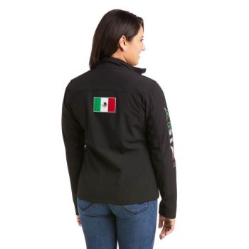 Ariat Classic Team Softshell MEXICO Jacket Črne | g4x9SZys