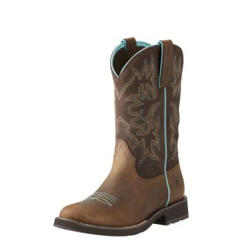 Ariat Delilah Round Toe Western Boot Rjave | zNL0LfrL