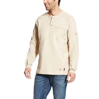 Ariat FR Air Henley Sand Heather | RzHyRWrG