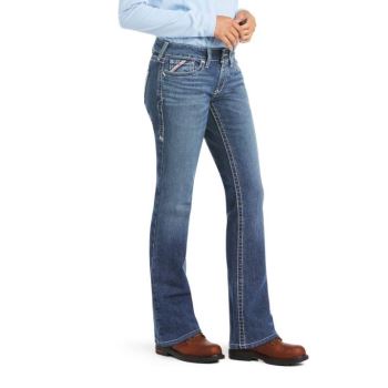 Ariat FR DuraStretch Entwined Boot Cut Jean Oceanside | BrtiVU8R