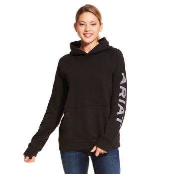 Ariat FR Primo Fleece Logo Hoodie Črne | MQdbT32r