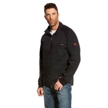 Ariat FR Rev 1/4 Zip Top Črne | lB6qseKn