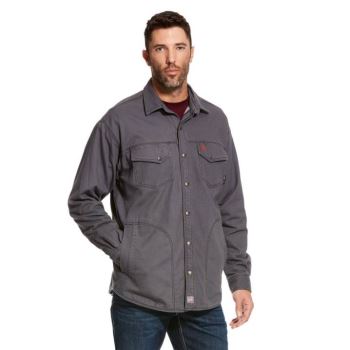 Ariat FR Rig Shirt Jacket Sive | 3eXIoKa3