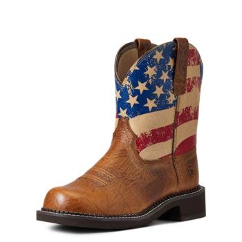 Ariat Fatbaby Heritage Patriot Western Boot Crackled Tumeric | xIcv2G7U