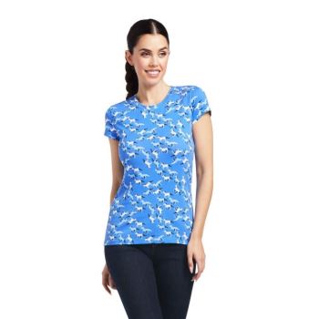 Ariat Gallop T-Shirt Modre | pjGVNsLU