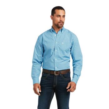 Ariat Genaro Fitted Shirt Bachelor Button | GFyqIIcc