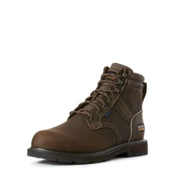 Ariat Groundbreaker 6" II Waterproof Steel Toe Work Boot Temno Rjave | LCGLGHal