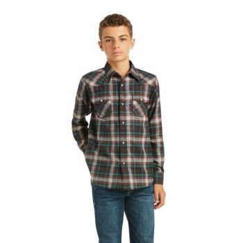 Ariat Harrisburg Retro Fit Shirt Cedarwood | JmrxKYVt