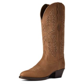 Ariat Heritage Elastic Wide Calf Western Boot Rjave | gkvfNV8O