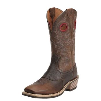 Ariat Heritage Roughstock Wide Square Toe Western Boot Rjave | VfARuUkZ