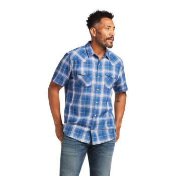 Ariat Huck Retro Fit Shirt Modre | giSPLxQI