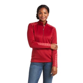 Ariat Ismay 1/2 Zip Sweatshirt Rhubarb | L14t3yo7