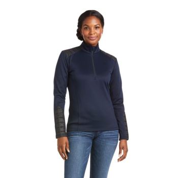 Ariat Ismay 1/2 Zip Sweatshirt Temno Modre | XdQpXDCc