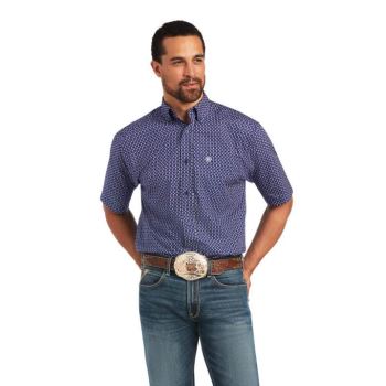 Ariat Izaak Classic Fit Shirt Temno Modre Modre | Z1KlJ7Nt