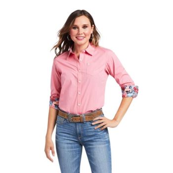 Ariat Kirby Stretch Shirt Bele | hBB2iI47