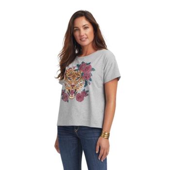 Ariat Lady Leopard Tee Sive | TIbUmjP3