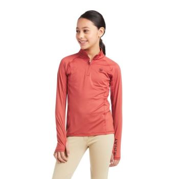 Ariat Lowell 2.0 1/4 Zip Baselayer Marsala | E4yiLQ0F