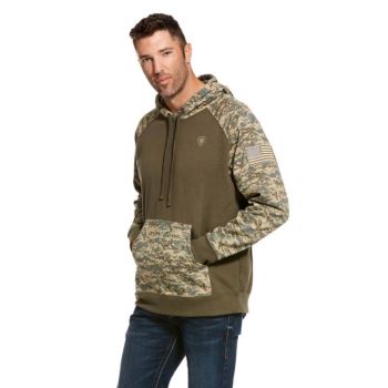 Ariat Patriot Hoodie Olivno Zelene Maskirni Vzorec | HifHjiJa