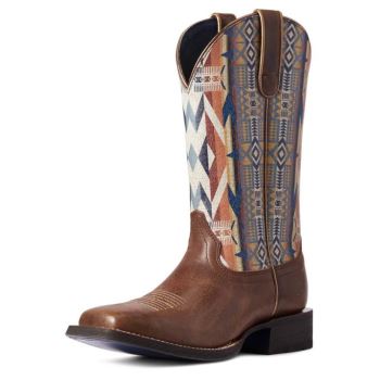 Ariat Pendleton Circuit Savanna Western Boot Temno Rjave | eQCRgDEn