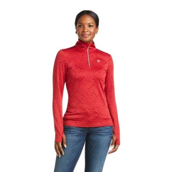 Ariat Prophecy 1/4 Zip Baselayer Rhubarb | LBx2nZij