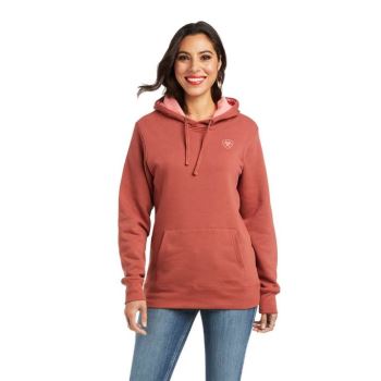 Ariat REAL Arm Logo Hoodie Marsala | hOU1ewzD