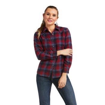 Ariat REAL Billie Jean Shirt Fireside Plaid | 4EKhkavt