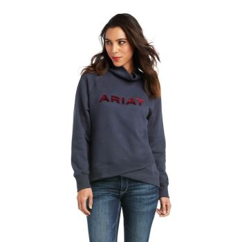 Ariat REAL Crossover Sweatshirt India Ink | Pn4e4L2u