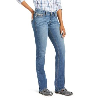 Ariat R.E.A.L. Mid Rise Arrow Fit Elissa Stackable Straight Leg Jean Eleanor | eAkO7i48