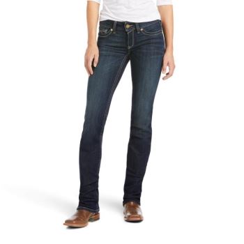 Ariat R.E.A.L. Mid Rise Arrow Fit Kylee Straight Jean Temno | an0eVHKW