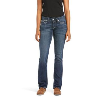 Ariat R.E.A.L. Mid Rise Stretch Ivy Stackable Straight Leg Jean Dresden | xk5JBcEG