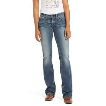 Ariat R.E.A.L. Mid Rise Stretch Whipstitch Boot Cut Jean Rainstorm | X9iGvEBr