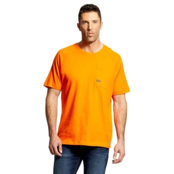 Ariat Rebar Cotton Strong T-Shirt Oranžne | FEk2zrRa