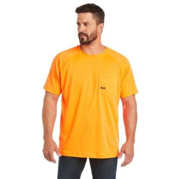 Ariat Rebar Heat Fighter T-Shirt Oranžne | 3V9DkzIe