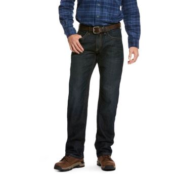 Ariat Rebar M5 Straight DuraStretch Edge Stackable Straight Leg Jean Cobalt | VanFyQO8