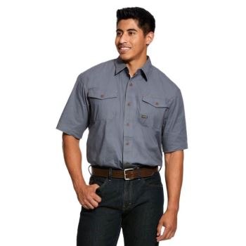 Ariat Rebar Made Tough DuraStretch Work Shirt Steel | bQjPIGfk